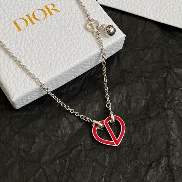 18K CD Heart Necklace - 图片 7