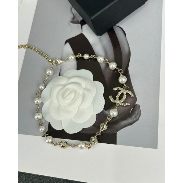18K CC White Pearls Necklace - 图片 7