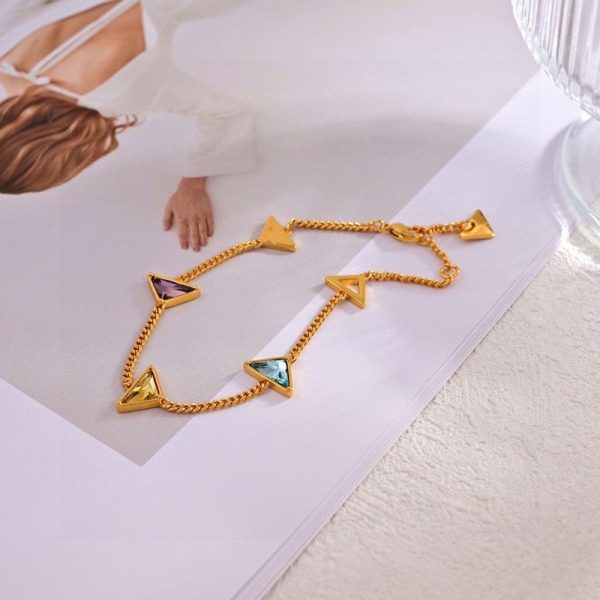 18K Pra Eternal Gold Semi-Precious Stones Bracelet - 图片 4