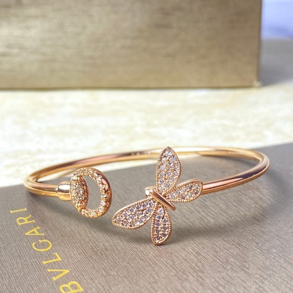 18K Double G Flora Bangle Diamond Bracelet - 图片 2