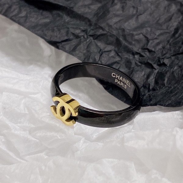 18K CC Black Cuff Bracelet - Image 3