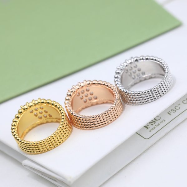 18K Perlée Diamonds Five Rows Ring - 图片 10