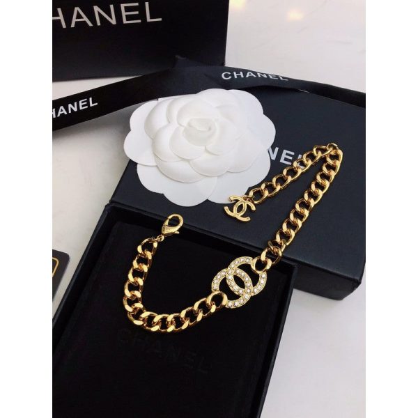 18K CC Diamond Chain Bracelet - Image 4