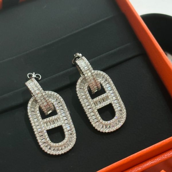 18K Diamonds H Earrings - 图片 8