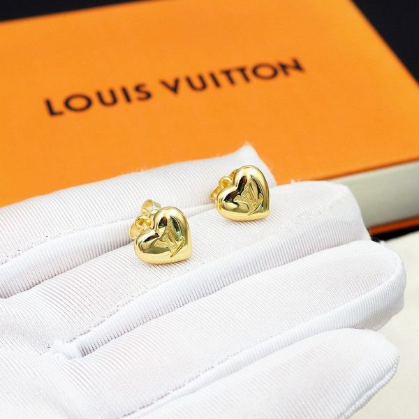 18K Louis Heart Earrings - 图片 11