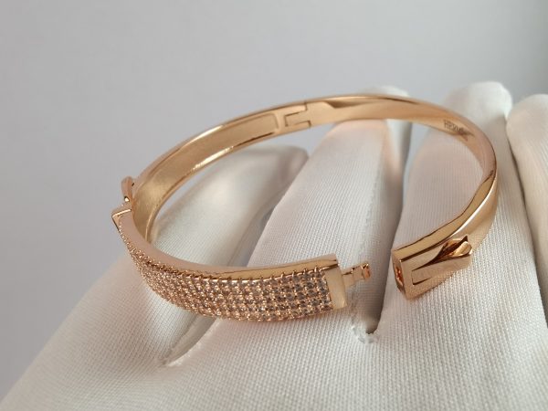 18K Kelly Diamond Vintage H Bracelet - 图片 3