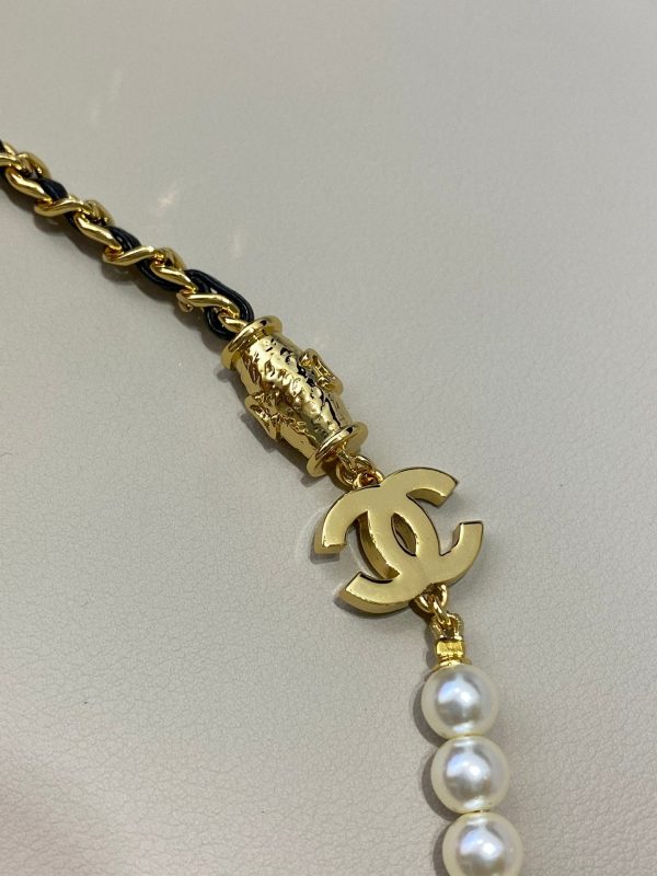 18K CC Pearl Chain Necklace - 图片 7