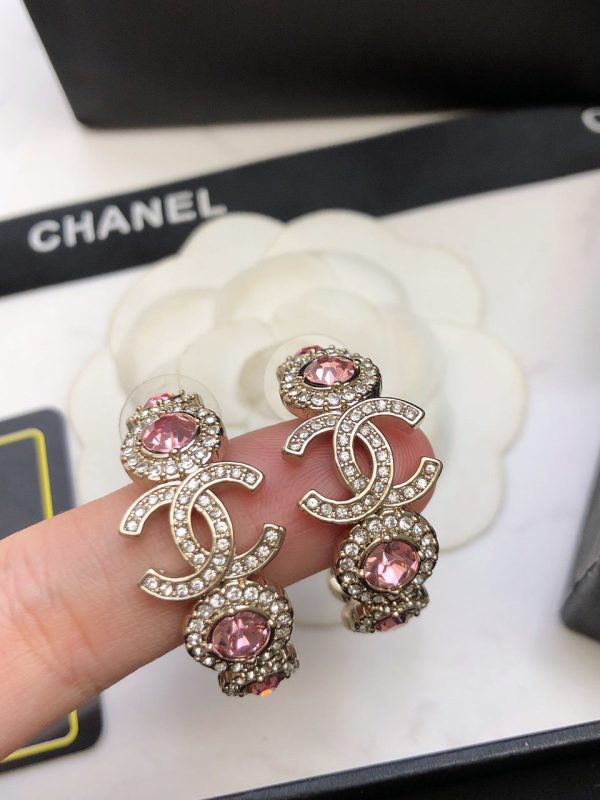 18K CC Flowers Earrings - 图片 2