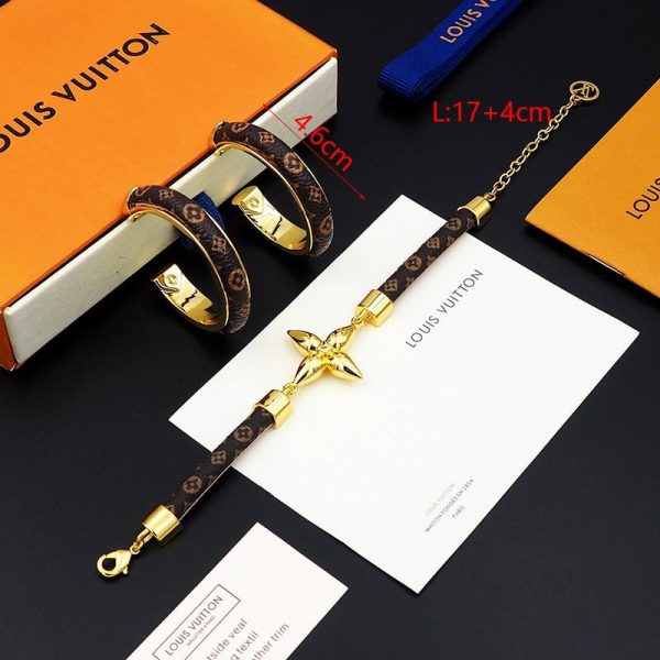 18K Louis Signature Earrings - 图片 9