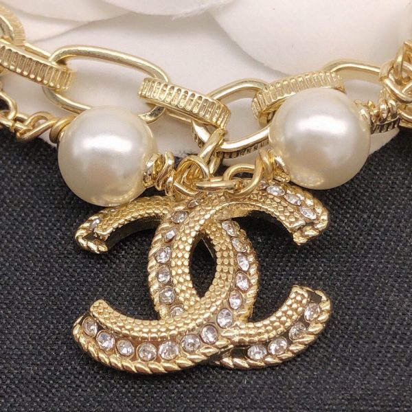 18K CC Pearl Chain Bracelet - 图片 7