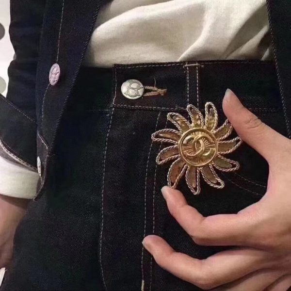 18K CC Sunflower Brooch - 图片 4