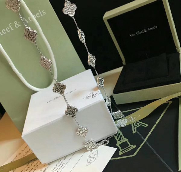 18K Vintage Alhambra 20 Motifs Long Necklace - 图片 8