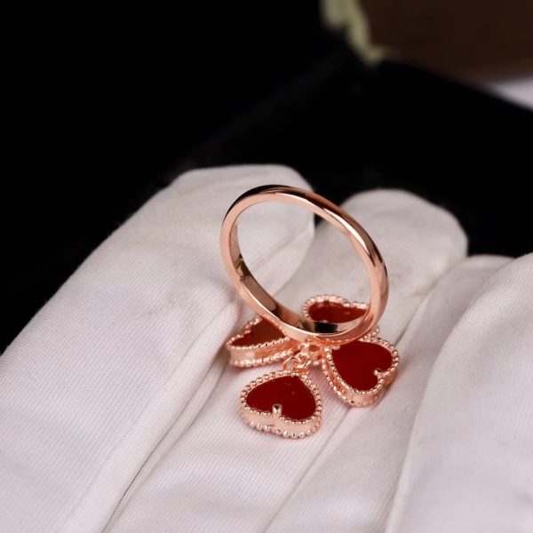 18K Sweet Alhambra Effeuillage Ring - 图片 9