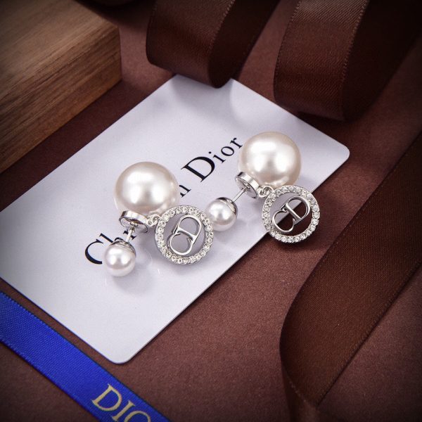 18K CD Tribales White Resin Pearls Earrings - 图片 6