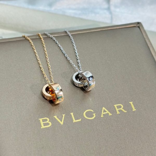 18K BV Two Rings Necklace - 图片 7