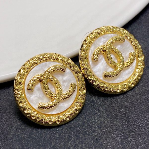 18K CC Crystal Earrings - 图片 3