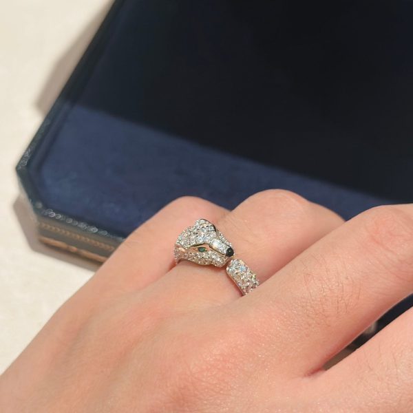 18K Panthère De Diamond Ring - 图片 4