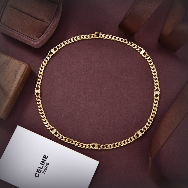 18K CD Triomphe Small Gourmette Necklace - 图片 6