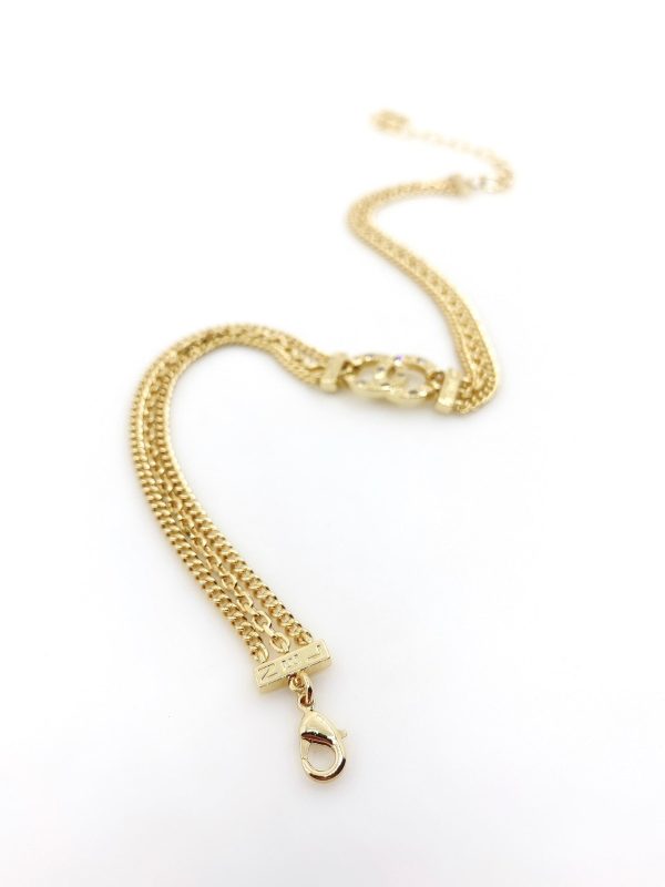 18K CC Chain Choker Necklace - Image 7
