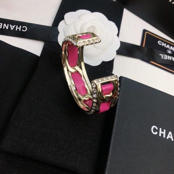 18K CC Red Cuff Bracelet - Image 5