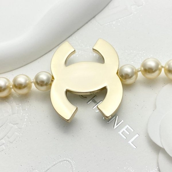 18K CC Pearl Chain Necklace - 图片 7