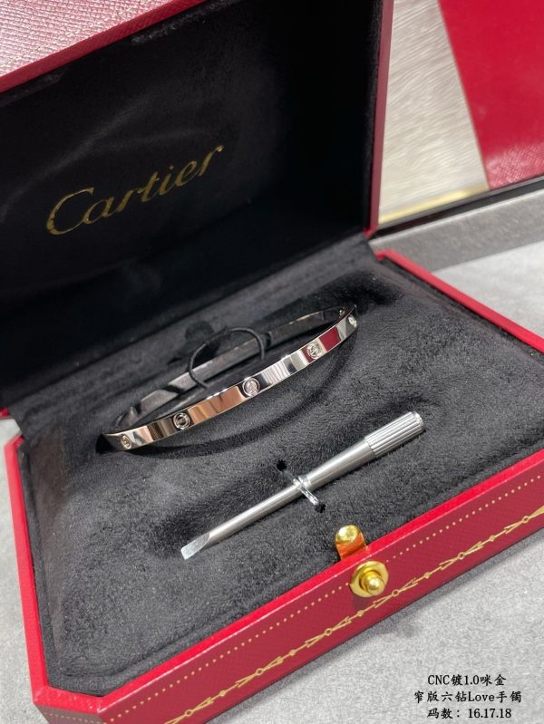 18K Love Six Diamonds Small Bracelet - 图片 2