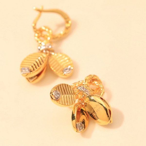 18K Grain De Café Earrings - 图片 7