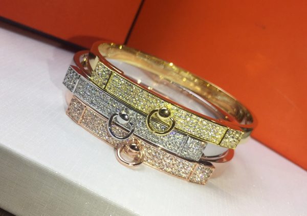 18K Collier De Chien Diamond H Bracelet - 图片 6