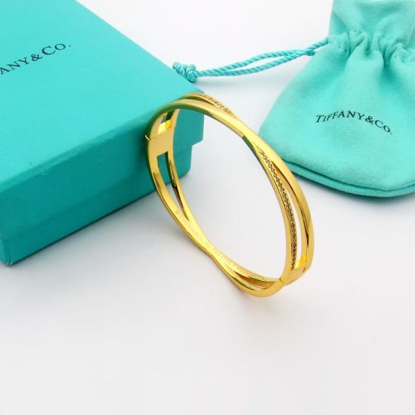 18K T Atlas x Narrow Hinged Bangle Bracelet - 图片 5
