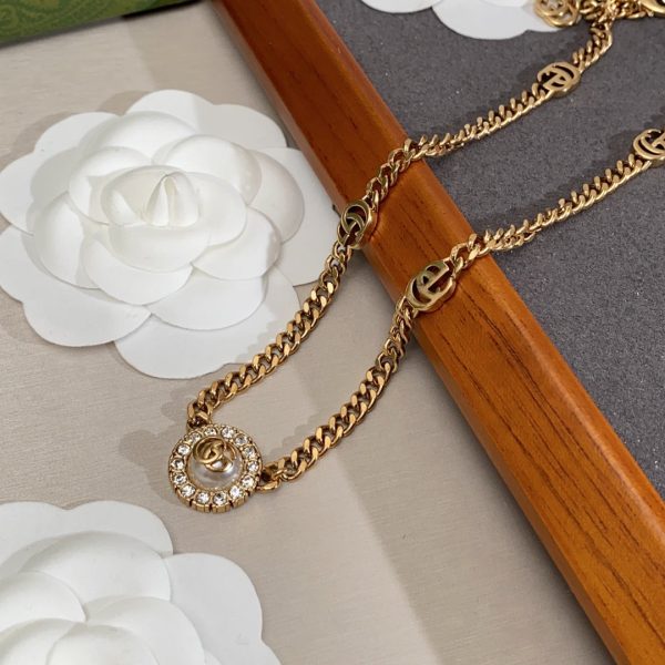18K Double G Flower Necklace - 图片 4