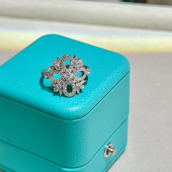18K T Vinatge Flower Ring - 图片 7