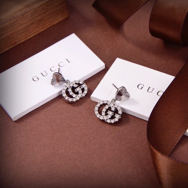 18K Double G Running Earrings - 图片 5