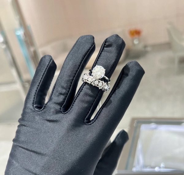 18K T Schlumberger Eighteen Stone Ring - 图片 7