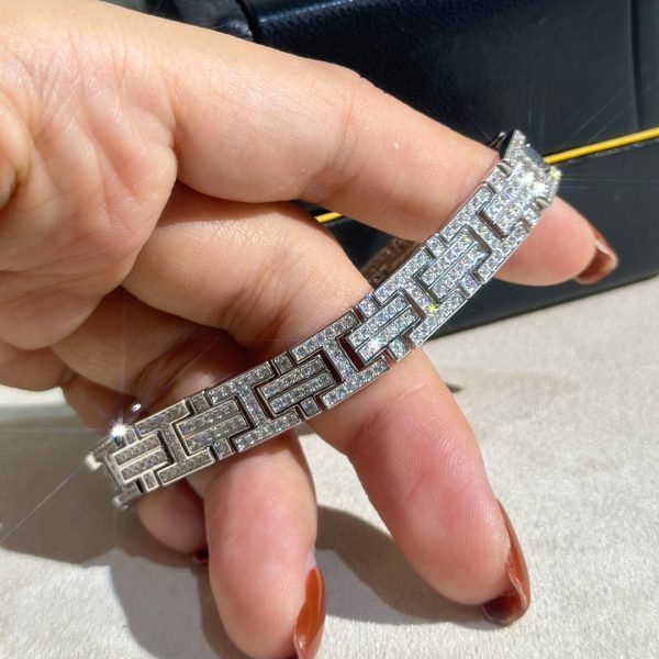 18K Diamond Chain H Bracelet - 图片 3