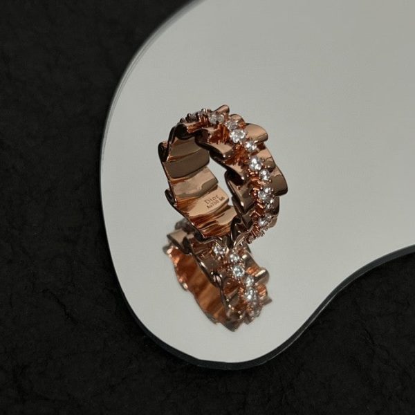 18K CD Archi Bar en Corolle Bague Ring - 图片 9