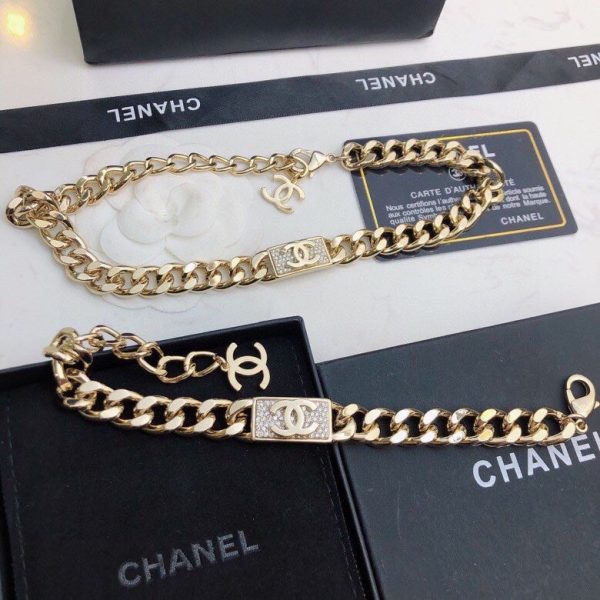 18K CC Diamonds Chain Necklace - Image 7