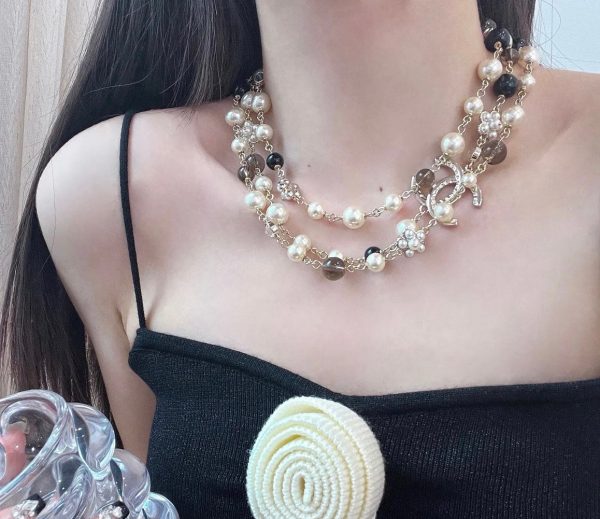 18K CC 24B Long Pearls Necklace - 图片 7