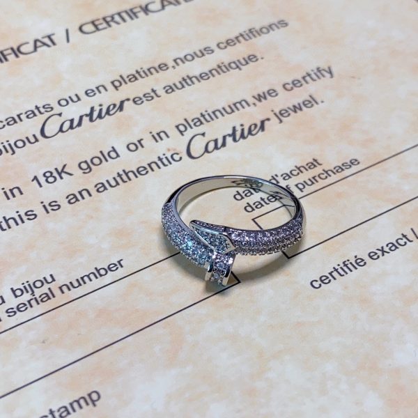 18K Juste Un Clou Diamonds Ring - 图片 7