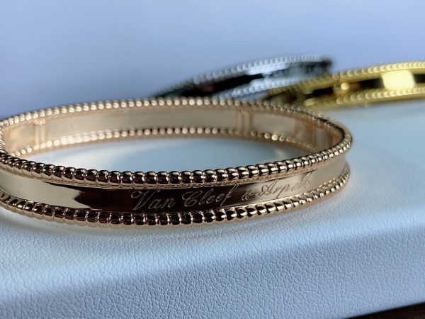 18K Rose Gold Perlée Signature Bracelet - 图片 10