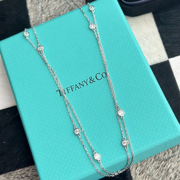 18K T Elsa Peretti Diamonds By The Yard Necklace - 图片 5