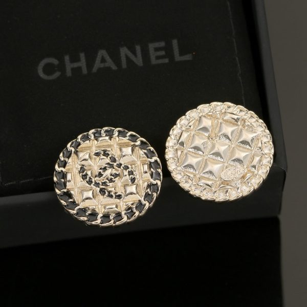 18K CC Strass Earrings - 图片 4