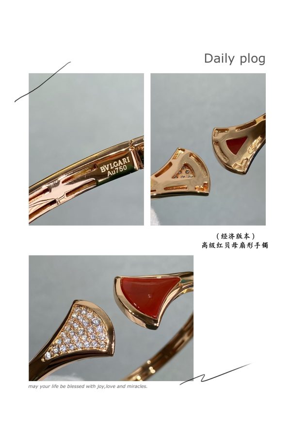 18K BV DIVAS' DREAM Carnelian Bangle Bracelet - Image 5