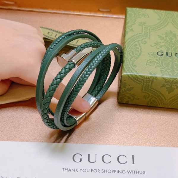 18K Double G Anger Forrest Green Bracelet - 图片 8