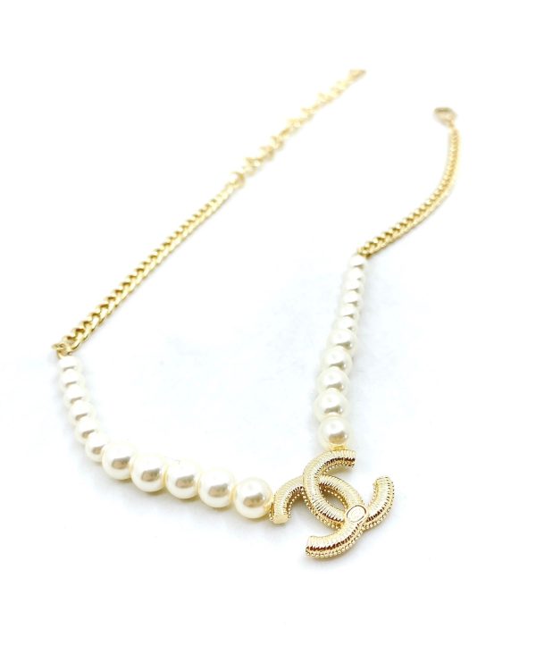 18K CC Pearls Choker Necklace - 图片 7
