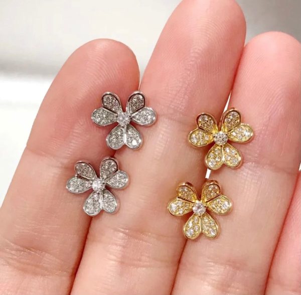 18K Yellow Gold Frivole Small Model Earrings - 图片 3