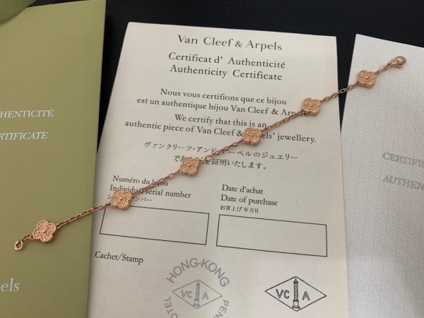 18K Sweet Alhambra Six Motifs Bracelet - 图片 10