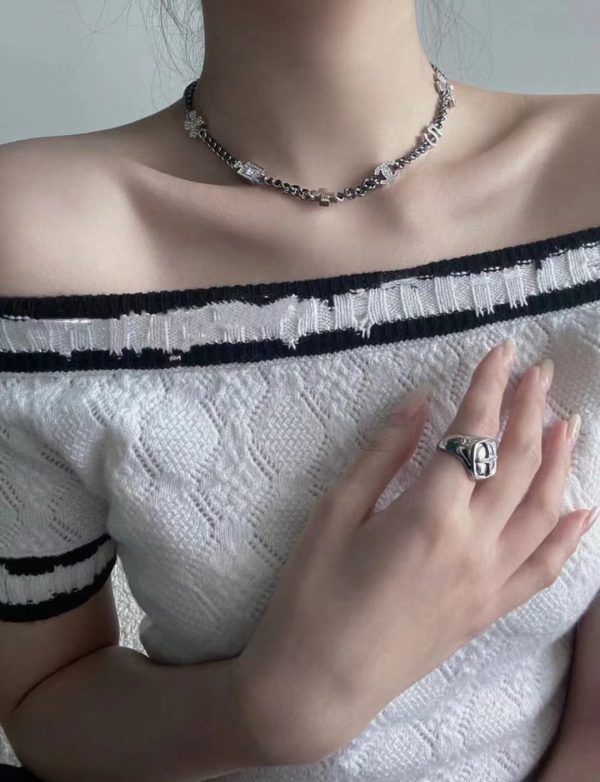18K CC No.5 Perfume Bottle Pendant Necklace - 图片 5