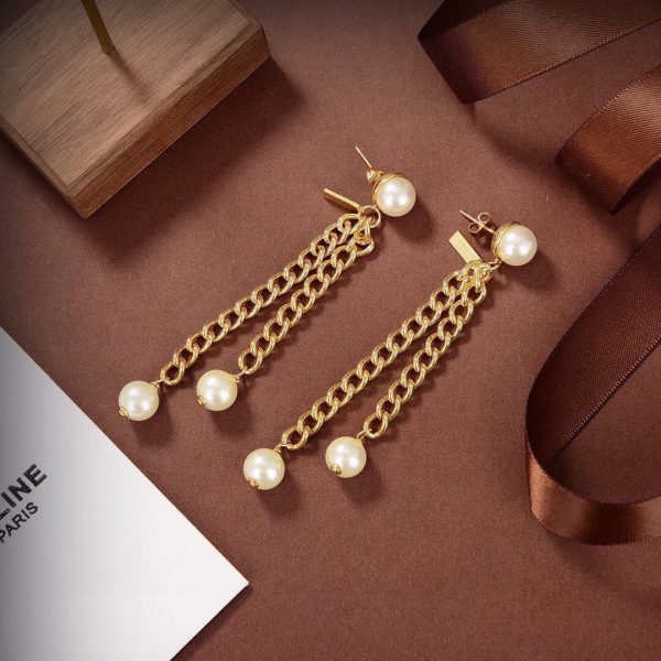 18K Triomphe Long Earrings - Image 7