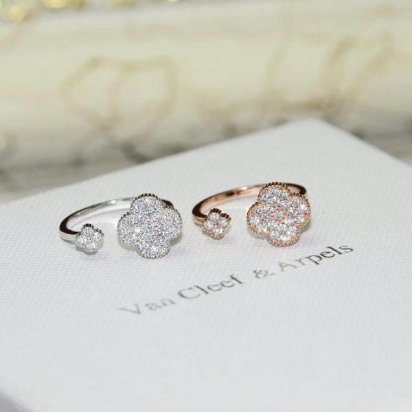 18K Magic Alhambra Diamond Ring - 图片 10