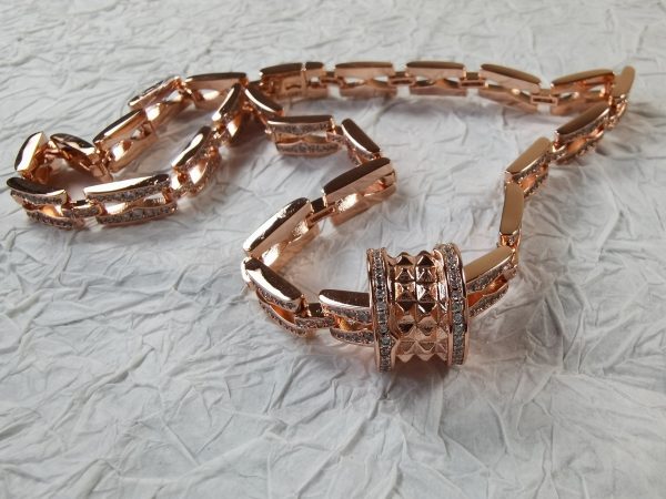 18K B.ZERO1  Diamonds Chain Link Necklace - 图片 15